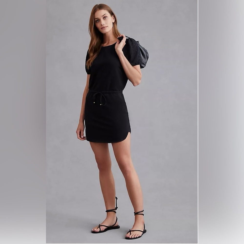 NWT ~ Anthropologie Sundays “Hazel” Mini Dress W/ Eyelet Sleeves.